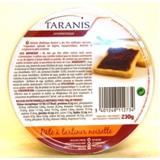 chocolade hazelnootpasta Taranis 230 gr. 